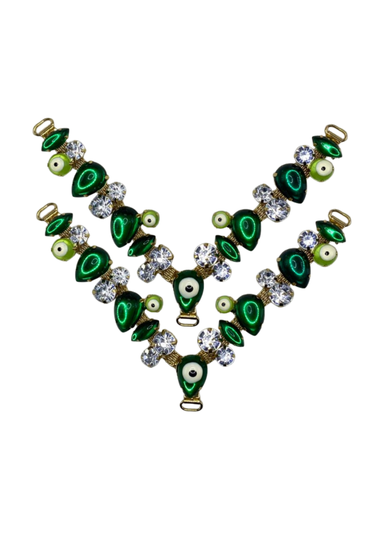 CABEDAL EM "V" - OLHO GREGO