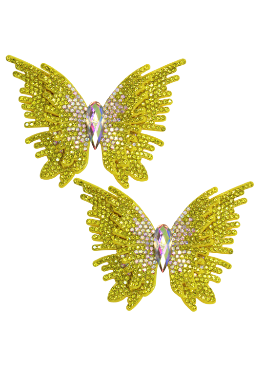 CABEDAL STRASS BORBOLETA