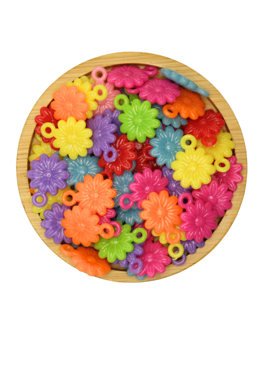 PINGENTE COLORIDO FLORES