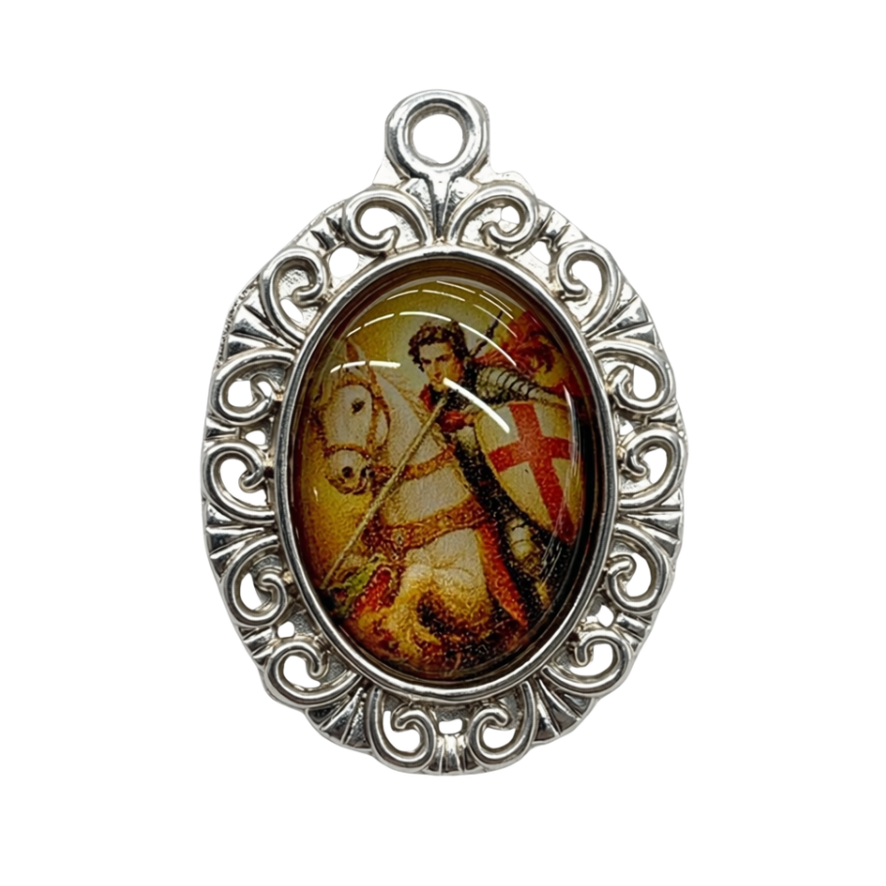 MEDALHA RESINADA SÃO JORGE