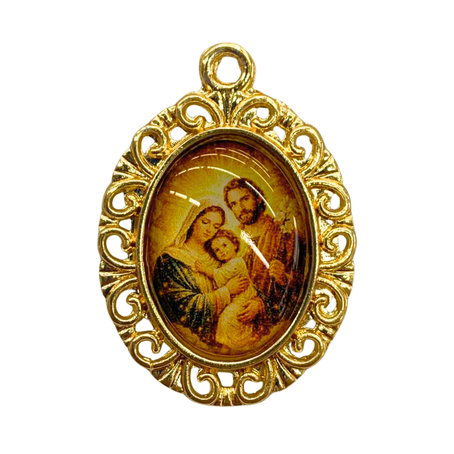 MEDALHA RESINADA DA SAGRADA FAMILIA